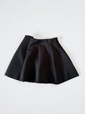 BISHOP & YOUNG Black A Line Skater Skirt Size Small